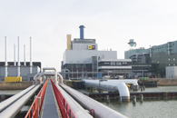 Natural Gas Pipelines at Docking Facility