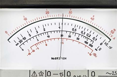 Installed Analog Decibel Meter Installed Analog Decibel Meter