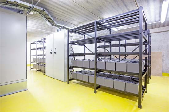 UPS Batteries and Control Cabinet
