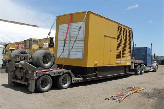 Caterpillar Generator Enclosure Shipping to Customer