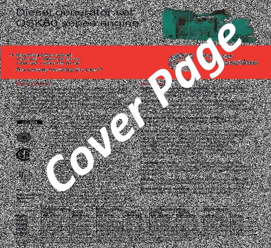 Cummins Diesel Generator Spec Sheet Cummins Diesel Generator Spec Sheet