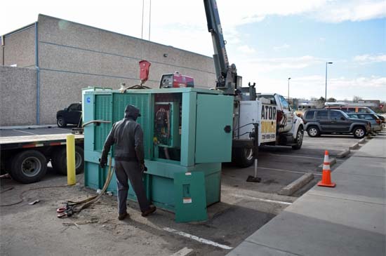 Disconnect Generator Electrical & Fuel Connections