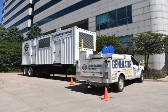 Service Truck and Rental Unit at Customer