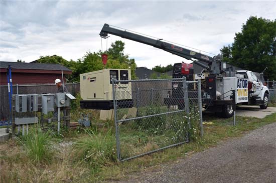 Service Truck Crane Berthoud Transfer Station