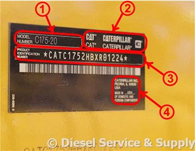 Figure-2 Caterpillar Engine Data Tag