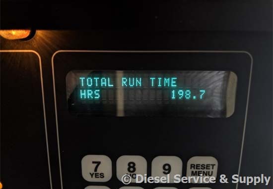 Low Operating Hours on Hour Meter