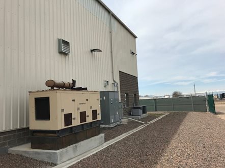 Backup Generator on Building Backup Generator on Building