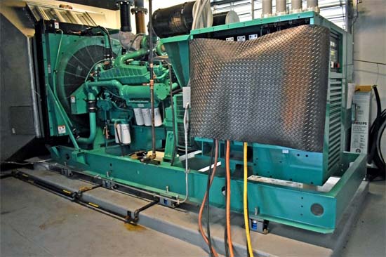 Cummins Generator Installed Inside a Facility Cummins Generator Installed Inside a Facility