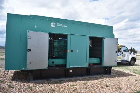 Generator in Sound Attenuated Container