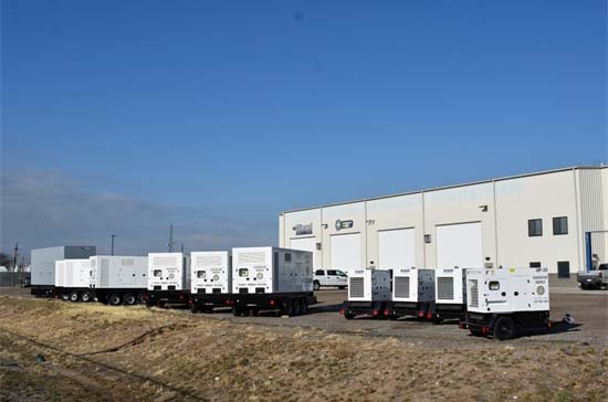 Rental Generators Ready for Duty