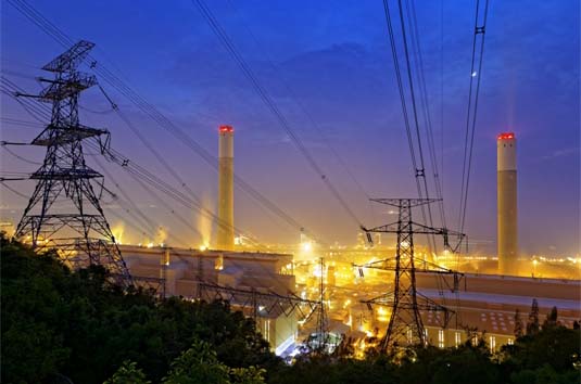 Power Generation Plant at Night Power Generation Plant at Night