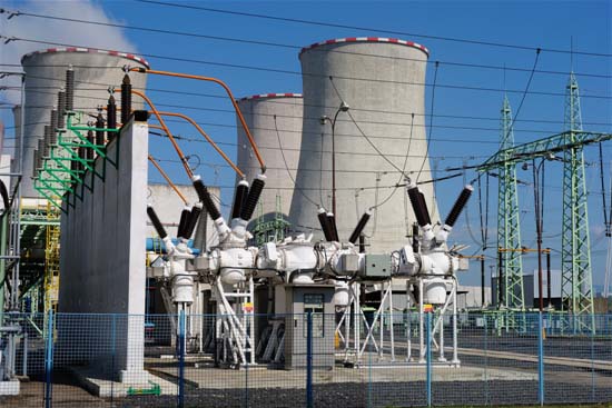 Power Plant Transformers Supplying Substations