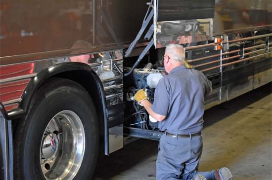Repairing Tour Bus Generator
