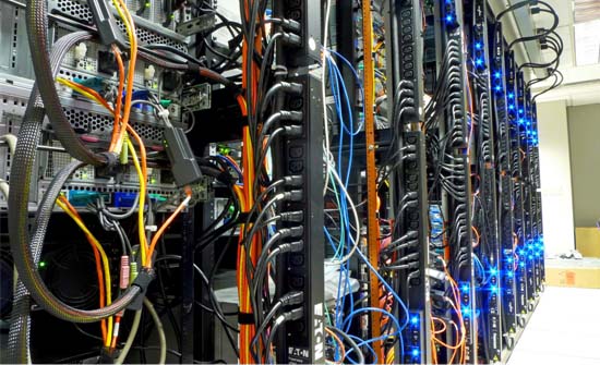 Rear View Server Rack